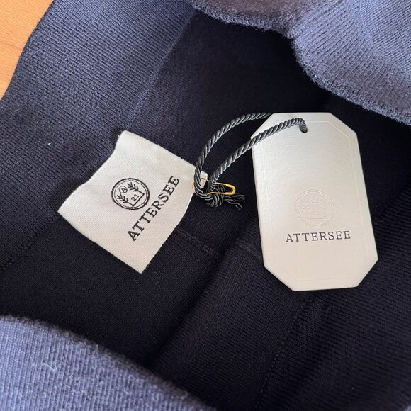 Attersee, 100% Merino Wool, Knit Pant, in Midnight, Size Large, NWT - Picture 1 of 14